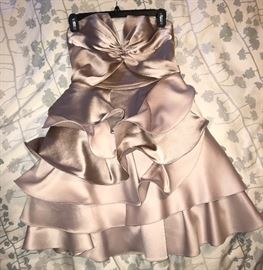 Karen Millen silver party mini dress