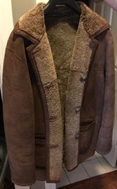 Great leather and shearling coat