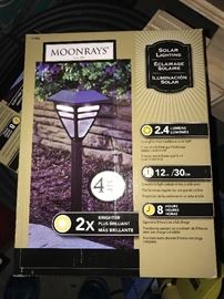 Unopened Moonrays solar lighting