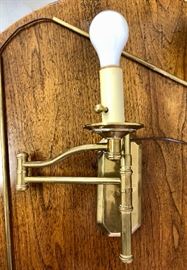 Swing Arm Wall Sconces, Brass MCM