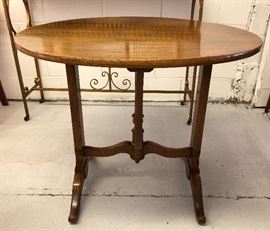 19th cen. walnut center table