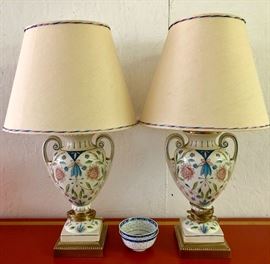 Pair of Frederick Cooper Ceramic Lamps