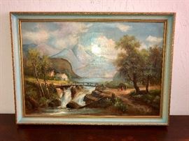 Cool Painting, oil on canvas, nicely framed