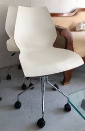 Kartell Vigo Magisretti MCM caster chairs