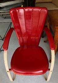 Alice Roth 1940 vintage metal chair made by Troy Sunshade Company. 