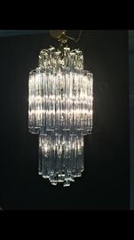 MCM Chadelier, Camer round three tier chandelier