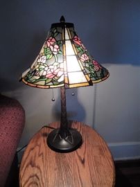 Stained glass lamp.