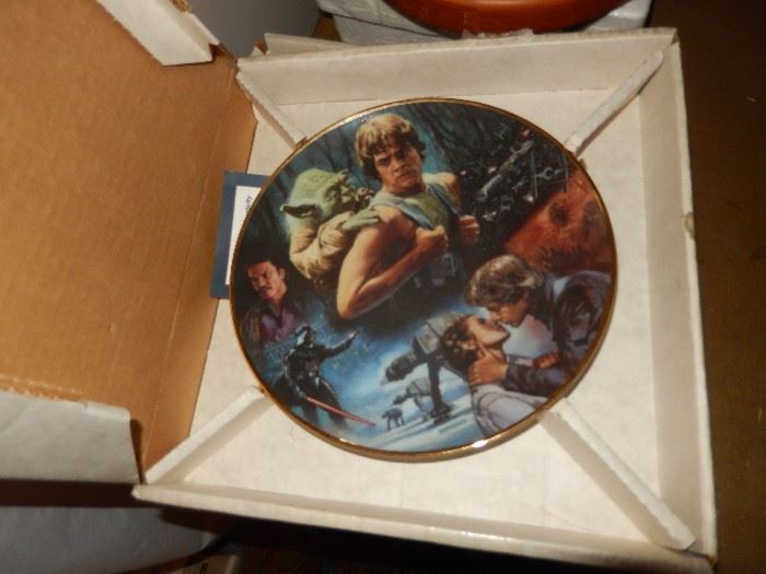 Star Wars collector plates.