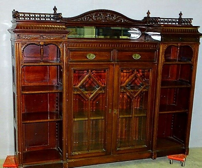mahogany bookcase