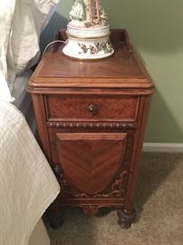 Pair antique nightstands 