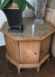Marble top tables 