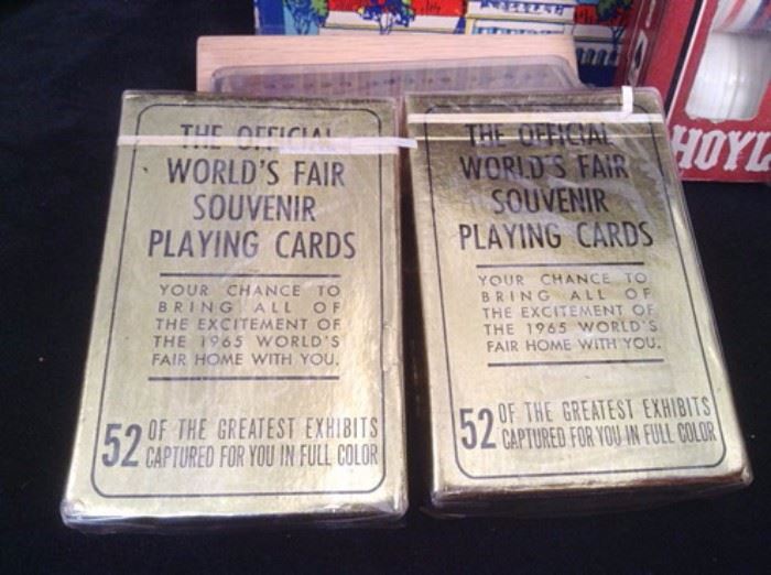 1965 Worlds Fair Souvenir Playing Cards 