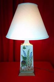 Ceramic table lamp owl theme