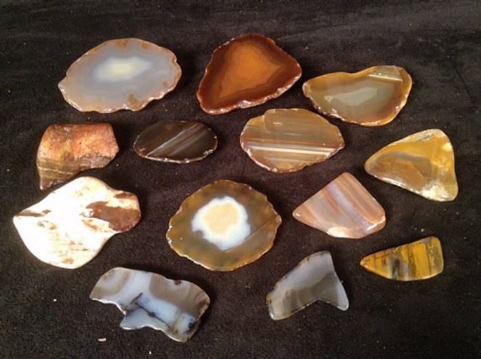 Assorted polished stones