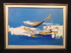 Mid-Century original oil painting
