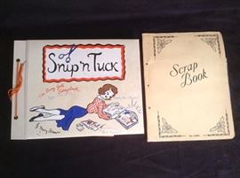 Vintage scrap books