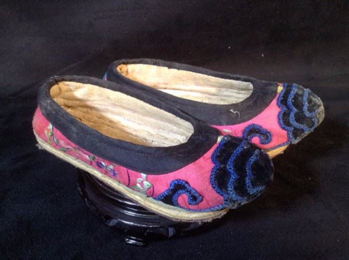 vintage Chinese embroidered shoes