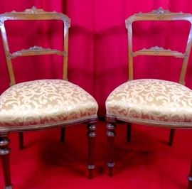 Pair of vintage ladies chairs or parlor chairs