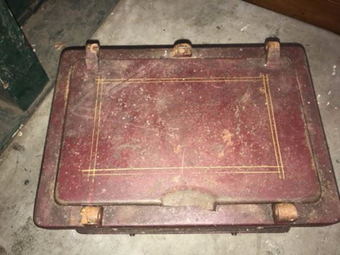 Antique stagecoach strong box or safe