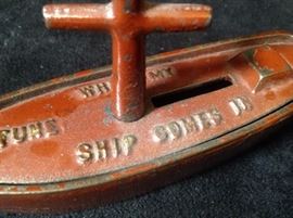 When My Ship Comes In Cast Iron Bank