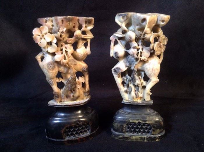Carved bone figurines