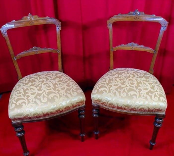 Pair of ladies or parlor chairs