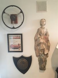 DARTMUTHENSI TUOQUE HONORING FIDELES TUI FILII WOOD AND BRASS " SHIELD"