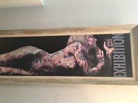 RARE WANDA EMBRY TATTOO POSTER. 46th ANNUAL NEW YORK ART DIRECTORS CLUB EXPOSITION POSTER 1966 62x12"