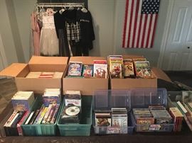 VHS, CD's, BOOKS