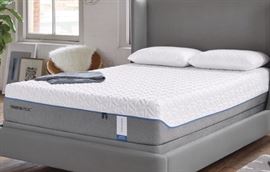 KING TEMPUR PEDIC CLOUD SUPREME MATTRESS . THIS IS A PIC OF THE MATTRESS FROM TEMPUR PEDIC WEBSITE AND IT IS OFF SITE ( BRIGHTON) NEW $3200 ASKING $1200. PLEASE EMAIL OR CALL FOR INQUIRES. CLEAN, NON SMOKER, SINGLE LADY, NO TEARS OR STAINS!