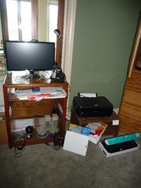 computer parts / lots of paper