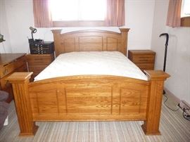 heavy wood bed