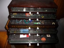 J & P sewing drawers = open