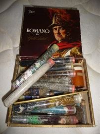 craft beads / cigar box