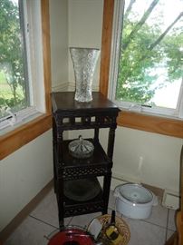 antique 3 tier table / kitchen