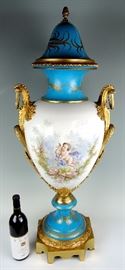 Monumental Sevres & Bronze Urn