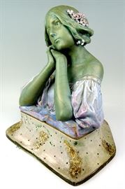 Ernst Wallis Art Nouveau Bust