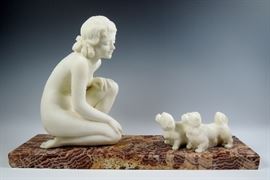 Stunning Art Deco Marble Sculpture