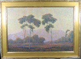 Large William Dorsey "Ojai Valley" Oil Painting