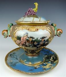 Fancy Mettlach Tureen