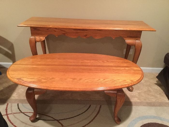 Entry Table, oval coffee table