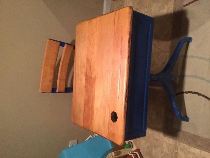 Vintage Child's desk with chair