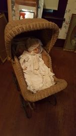 Antique baby carriage