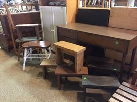 Stools and desk