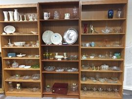 China, cut glass, stemware, decorative