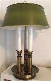 3 Candle Brass Table Lamp