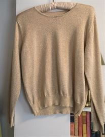 Vintage Gold Shimmer Sweater