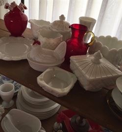 Milk Glass, Fenton and more