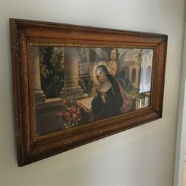 Old Framed Print of Mary
