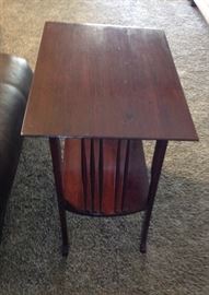 Cherry wood side table.
